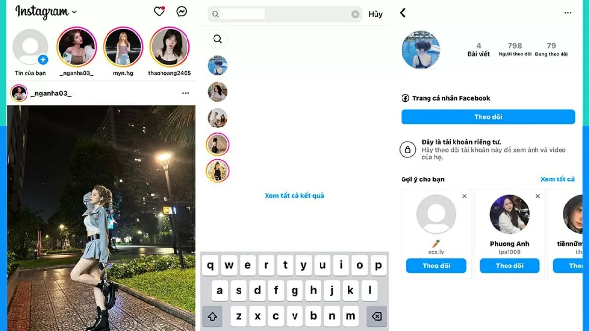 Tìm kiếm Facebook thông qua username Instagram Tìm kiếm Facebook thông qua username Instagram
