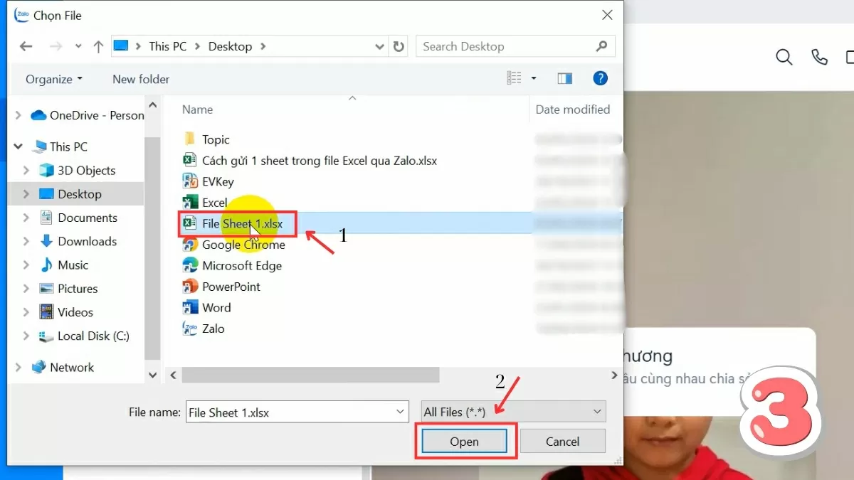 Nhấn “Open” để hoàn tất. Nhấn “Open” để hoàn tất.