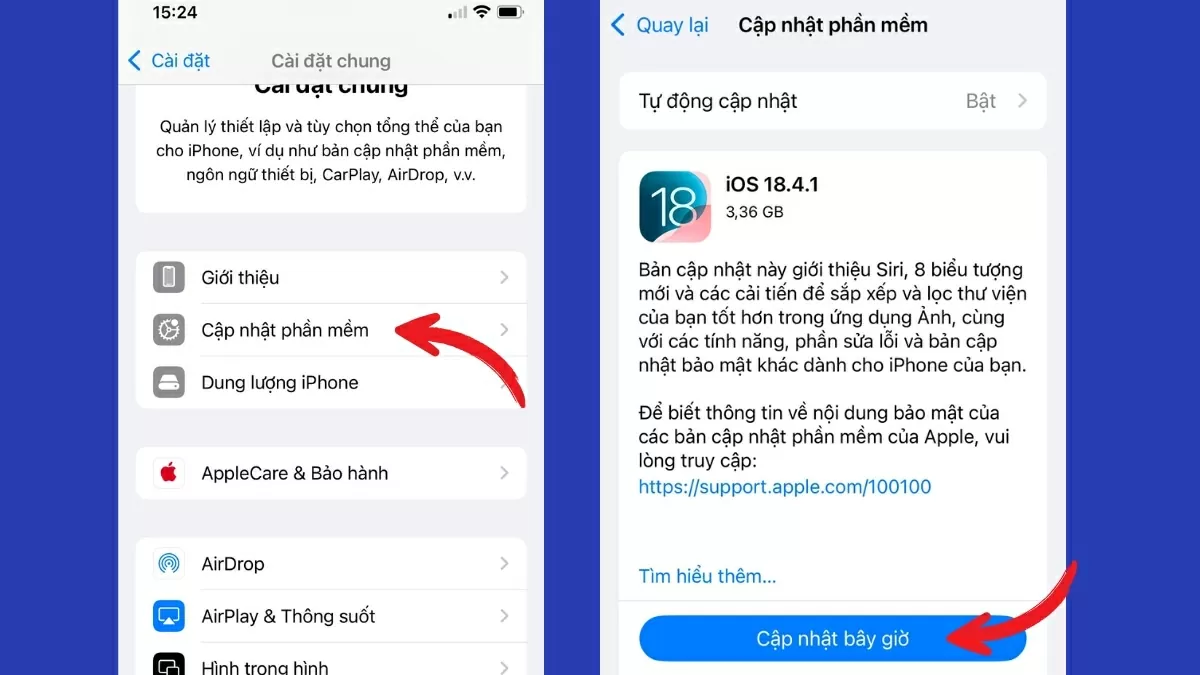 Cập nhật hệ điều hành