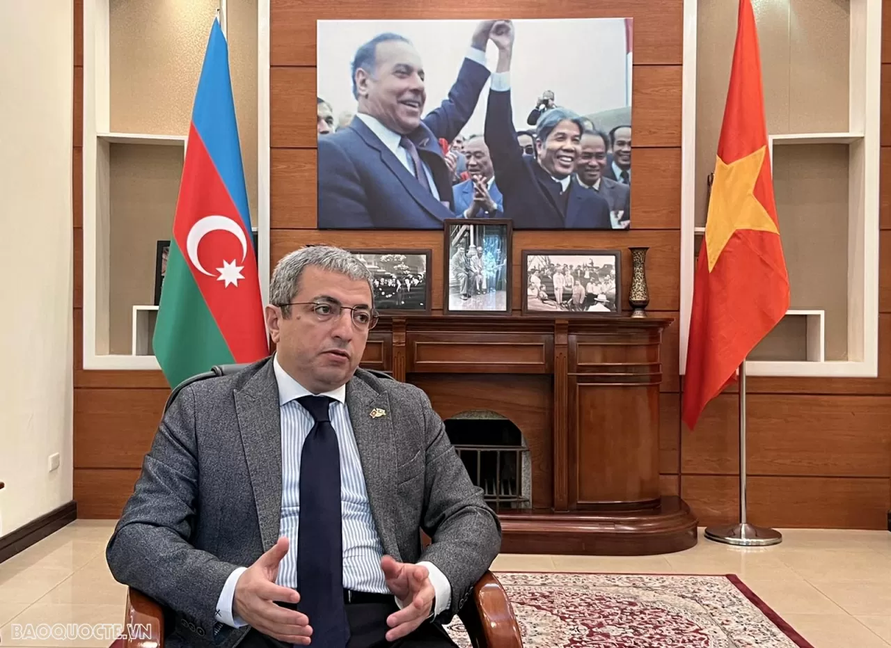 Đại sứ Azerbaijan tại Việt Nam Shovgi Kamal Oglu Mehdizade. (Ảnh: Thu Trang)