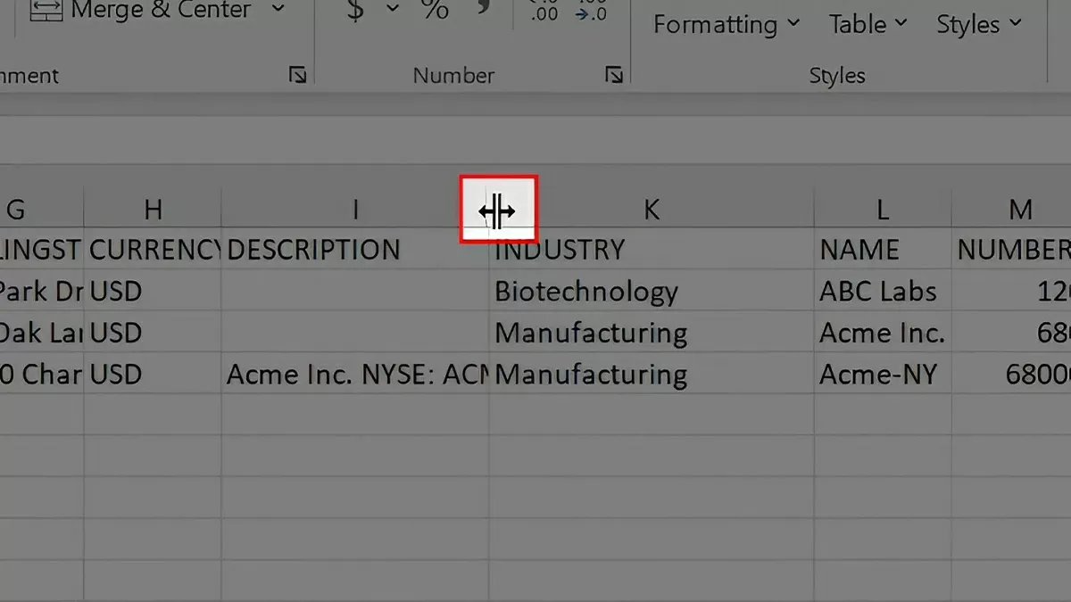 Trường hợp dòng bị ẩn do kích thước quá nhỏ