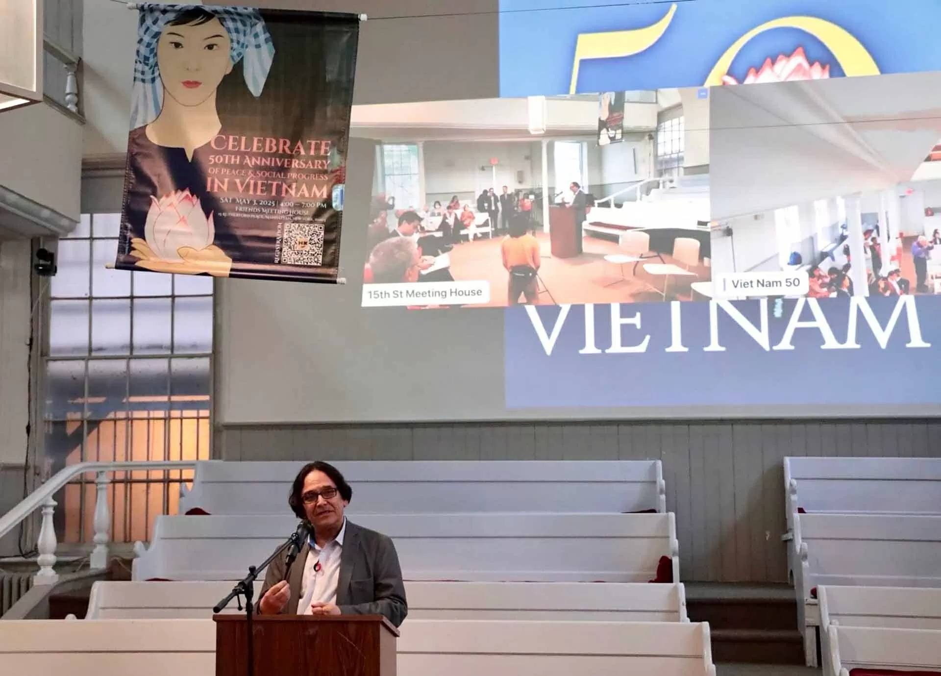 Bạn bè Hoa Kỳ và quốc tế ở thành phố New York kỷ niệm 50 năm ‘Hòa bình và tiến bộ xã hội tại Việt Nam’