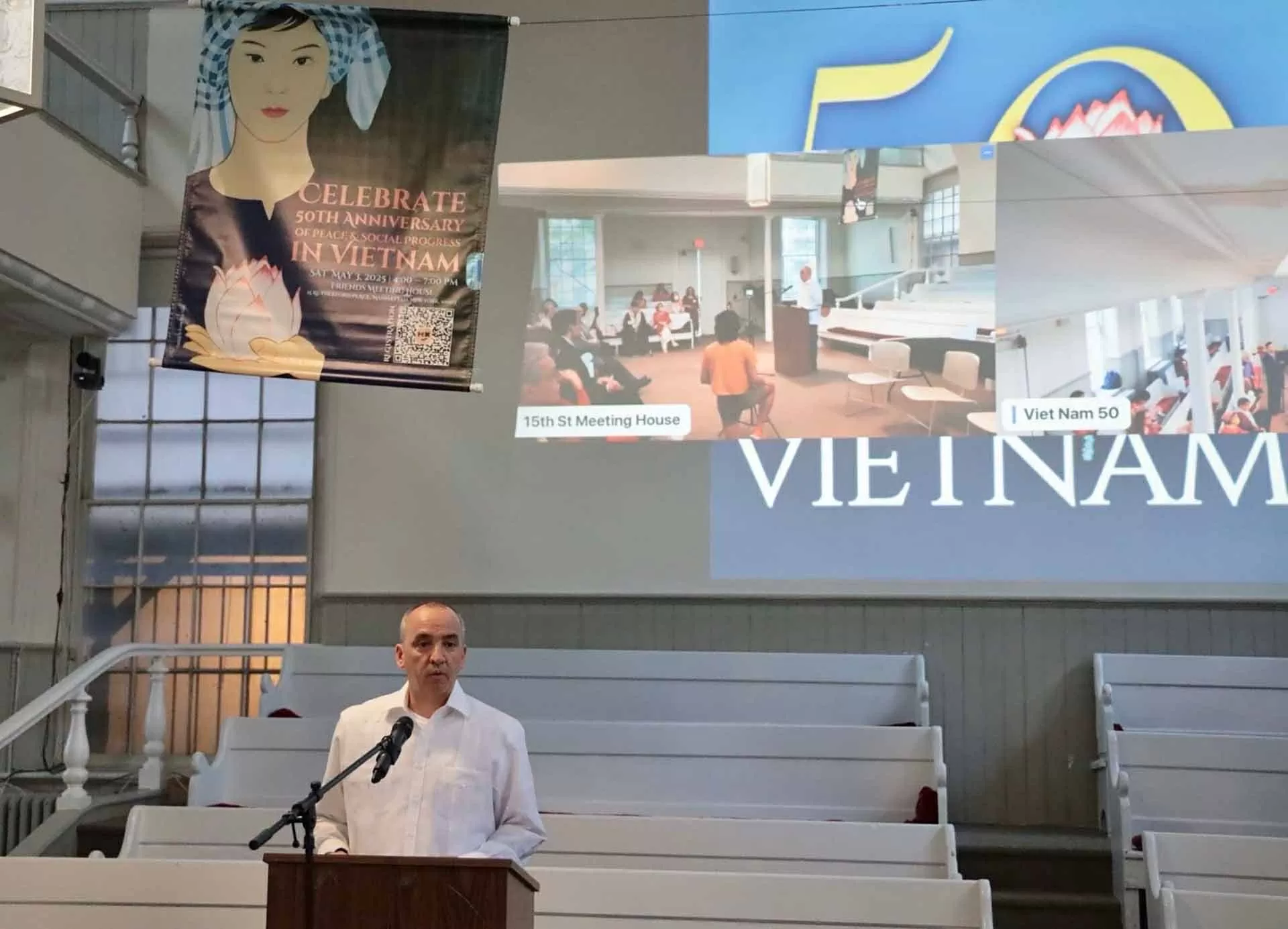 Bạn bè Hoa Kỳ và quốc tế ở thành phố New York kỷ niệm 50 năm ‘Hòa bình và tiến bộ xã hội tại Việt Nam’