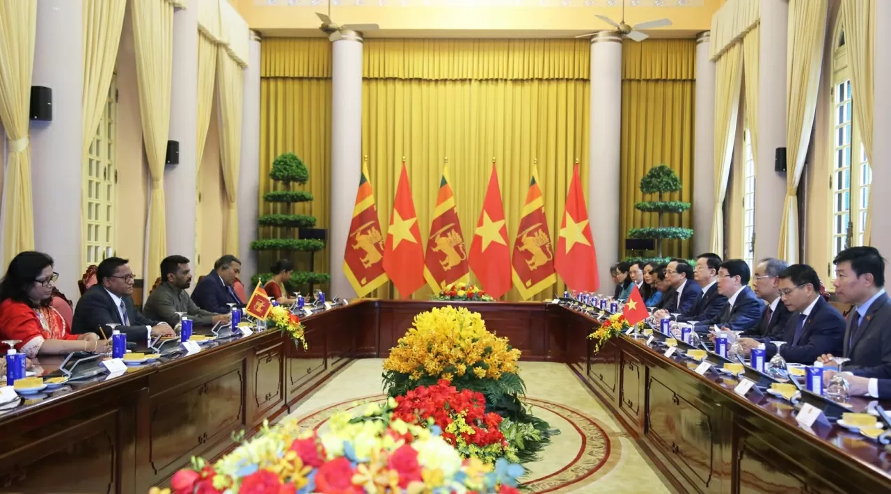 Đây là chuyến thăm Việt Nam đầu tiên của Tổng thống Anura Kumara Dissanayaka kể từ khi nhậm chức tháng 9/2024. (Ảnh: Thành Long)