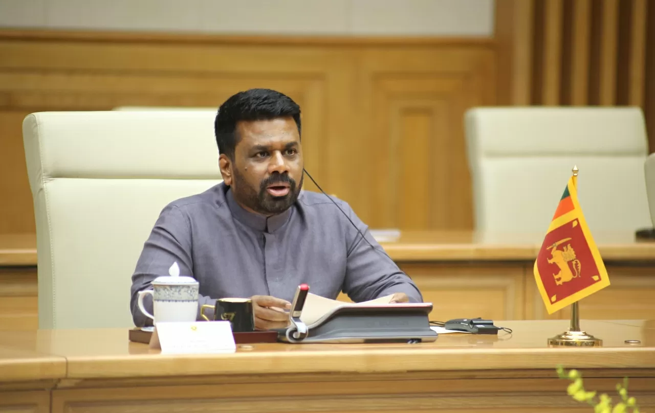 Tổng thống Sri Lanka Anura Kumara Dissanayaka phát biểu tại cuộc hội đàm. (Ảnh: Thành Long) Tổng thống Sri Lanka Anura Kumara Dissanayaka phát biểu tại cuộc hội đàm. (Ảnh: Thành Long)