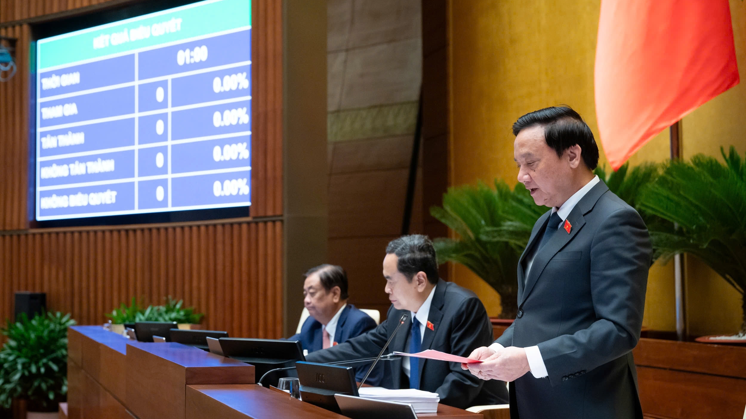 Thông qua Nghị quyết về thành lập Ủy ban dự thảo sửa đổi, bổ sung một số điều của Hiến pháp 2013