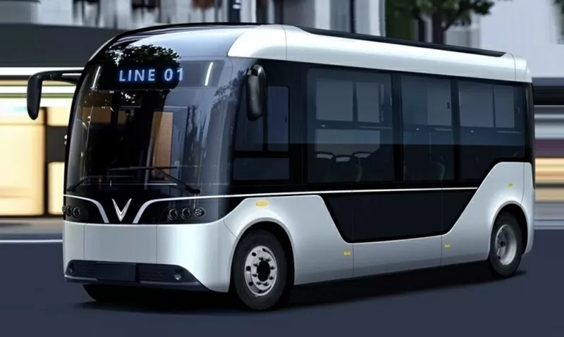 Xe buýt điện VinFast EB 6 di chuyển hơn 250 km chỉ sau một lần sạc đầy