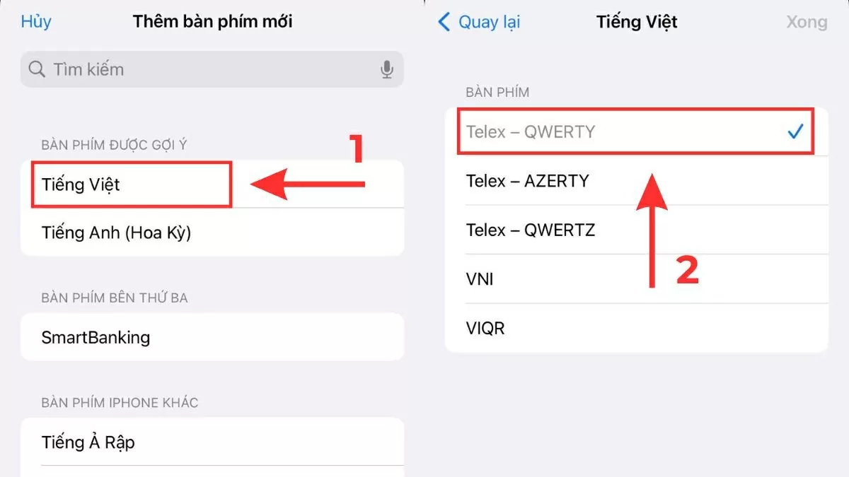 Nhấn vào tùy chọn Nhấn vào tùy chọn