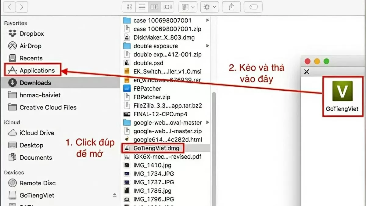 Mở file cài đặt vừa tải về Mở file cài đặt vừa tải về