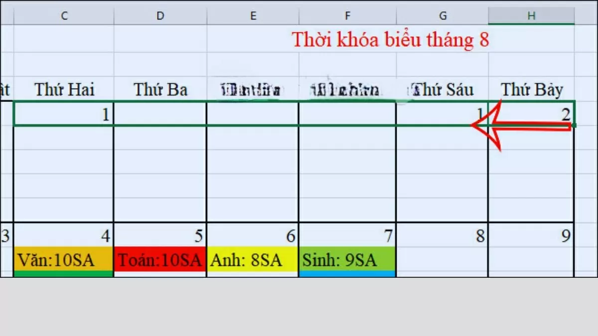 Kéo chuột để Excel tự động điền các ngày tiếp theo Kéo chuột để Excel tự động điền các ngày tiếp theo