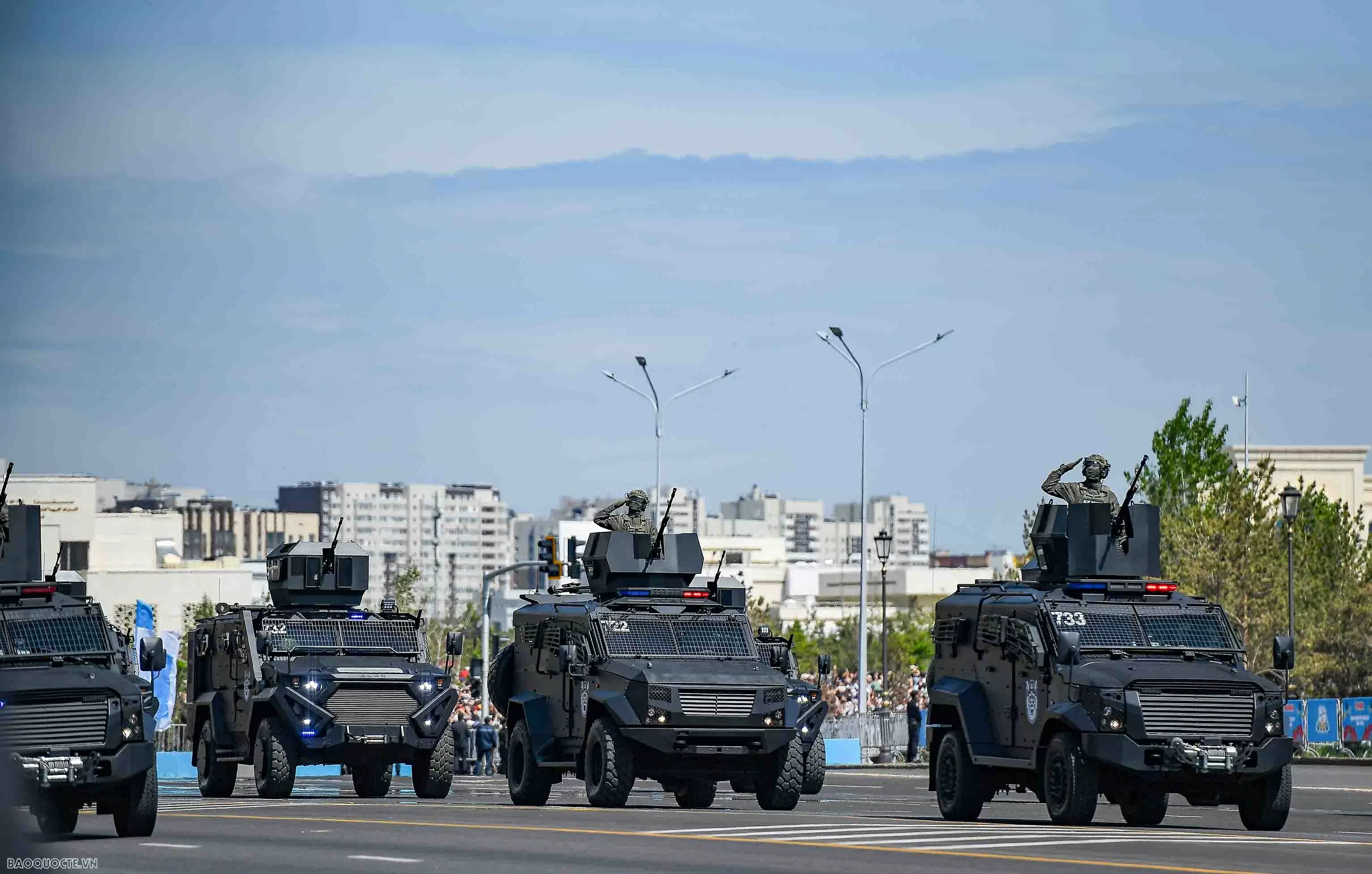 Tổng Bí thư Tô Lâm và phu nhân dự lễ duyệt binh mừng chiến thắng của Kazakhstan