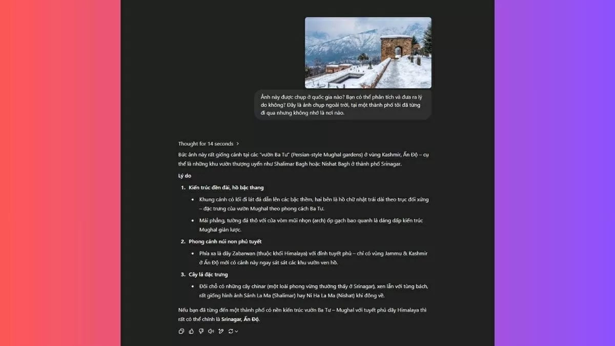 Nhận kết quả phân tích kèm theo lập luận từ ChatGPT Nhận kết quả phân tích kèm theo lập luận từ ChatGPT