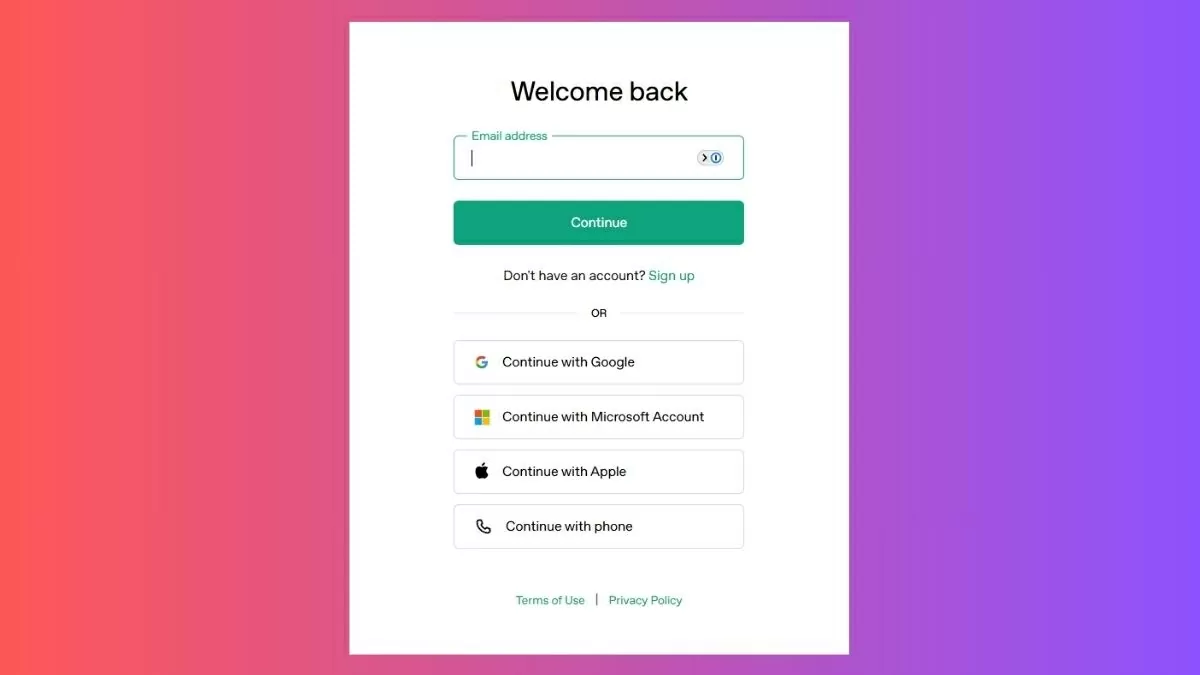 Truy cập vào nền tảng ChatGPT