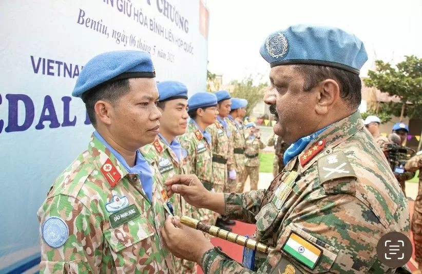 Bệnh viện dã chiến Việt Nam vinh dự nhận Huy chương Vì sự nghiệp gìn giữ hòa bình Liên hợp quốc