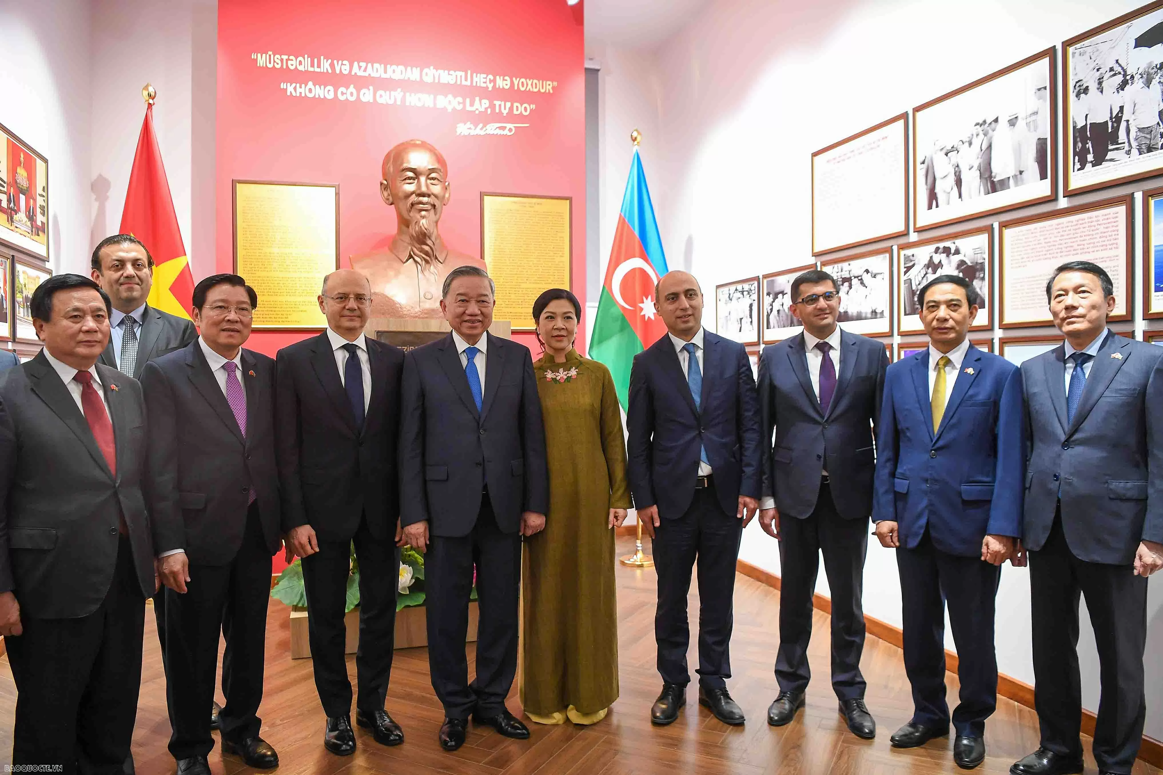 Tổng Bí thư và Phu nhân dự lễ khánh thành phòng lưu niệm Chủ tịch Hồ Chí Minh với sự nghiệp ngành dầu khí Việt Nam-Azerbaijan' Tổng Bí thư và Phu nhân dự lễ khánh thành phòng lưu niệm Chủ tịch Hồ Chí Minh với sự nghiệp ngành dầu khí Việt Nam-Azerbaijan'