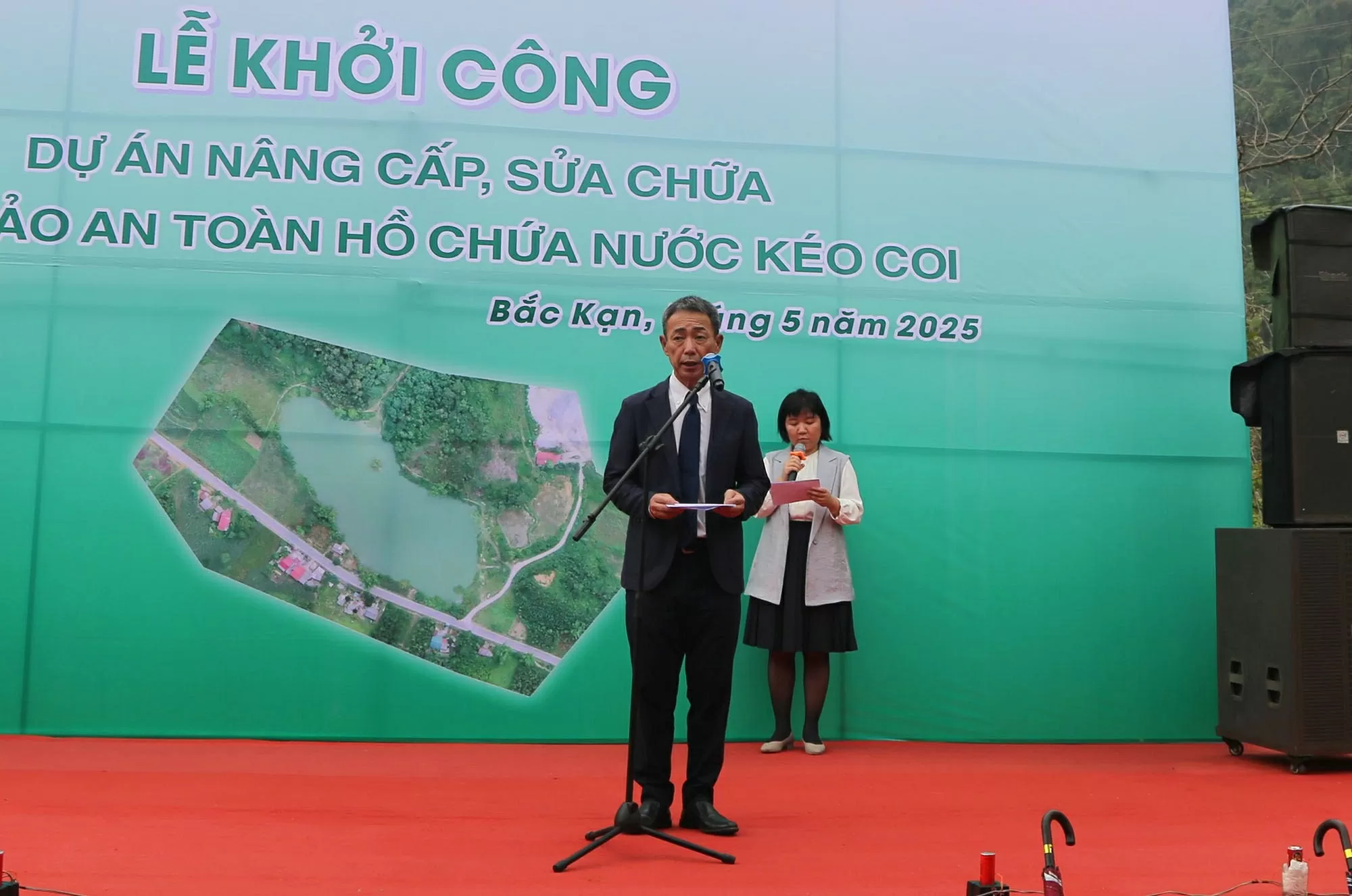 Lãnh đạo tỉnh Bắc Kạn và doanh nghiệp Nhật Bản khởi công Dự án nâng cấp hồ chứa nước Kéo Coi