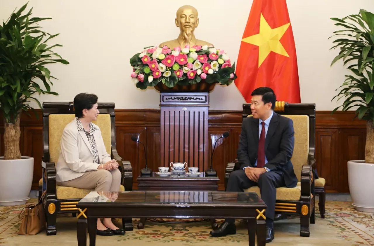 Thứ trưởng Nguyễn Mạnh Cường cho biết hai nước vẫn còn rất nhiều dư địa để cùng nhau phát triển. (Ảnh: Thành Long) Thứ trưởng Nguyễn Mạnh Cường cho biết hai nước vẫn còn rất nhiều dư địa để cùng nhau phát triển. (Ảnh: Thành Long)