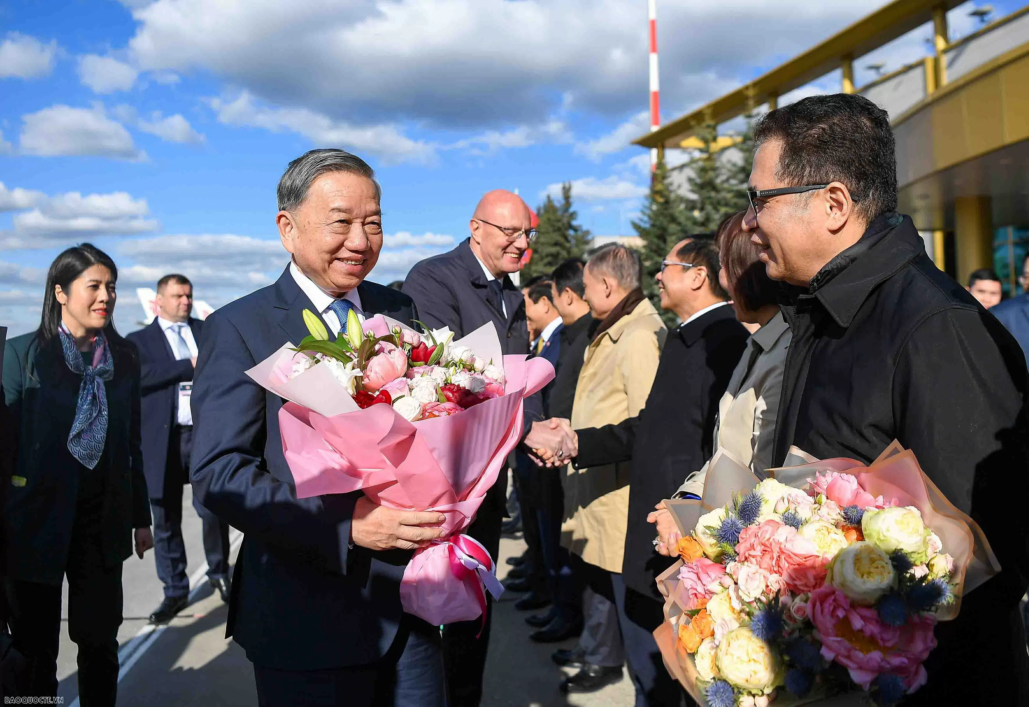 Lễ đón chính thức Tổng Bí thư Tô Lâm và Phu nhân tại Nga