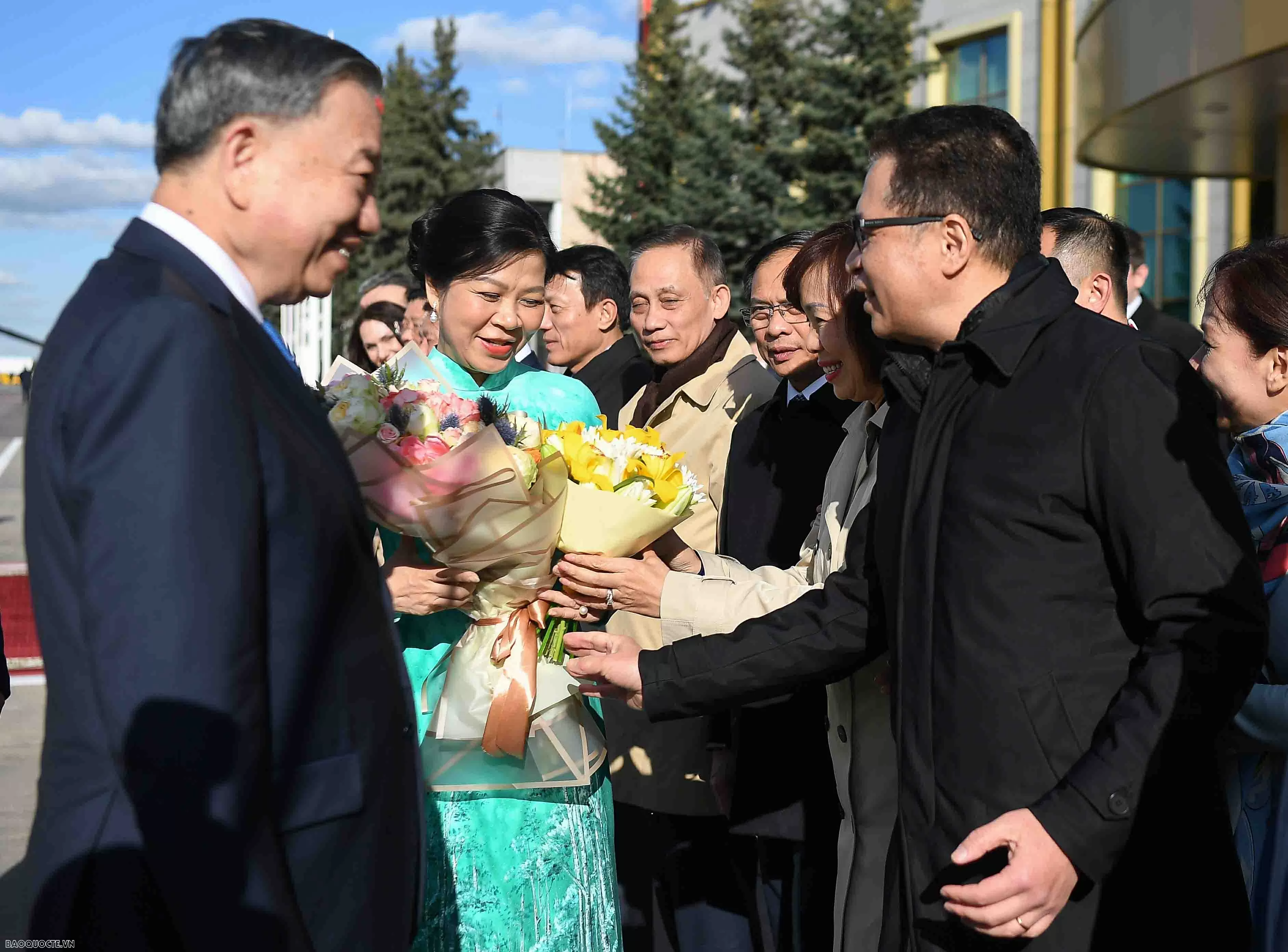 Lễ đón chính thức Tổng Bí thư Tô Lâm và Phu nhân tại Nga