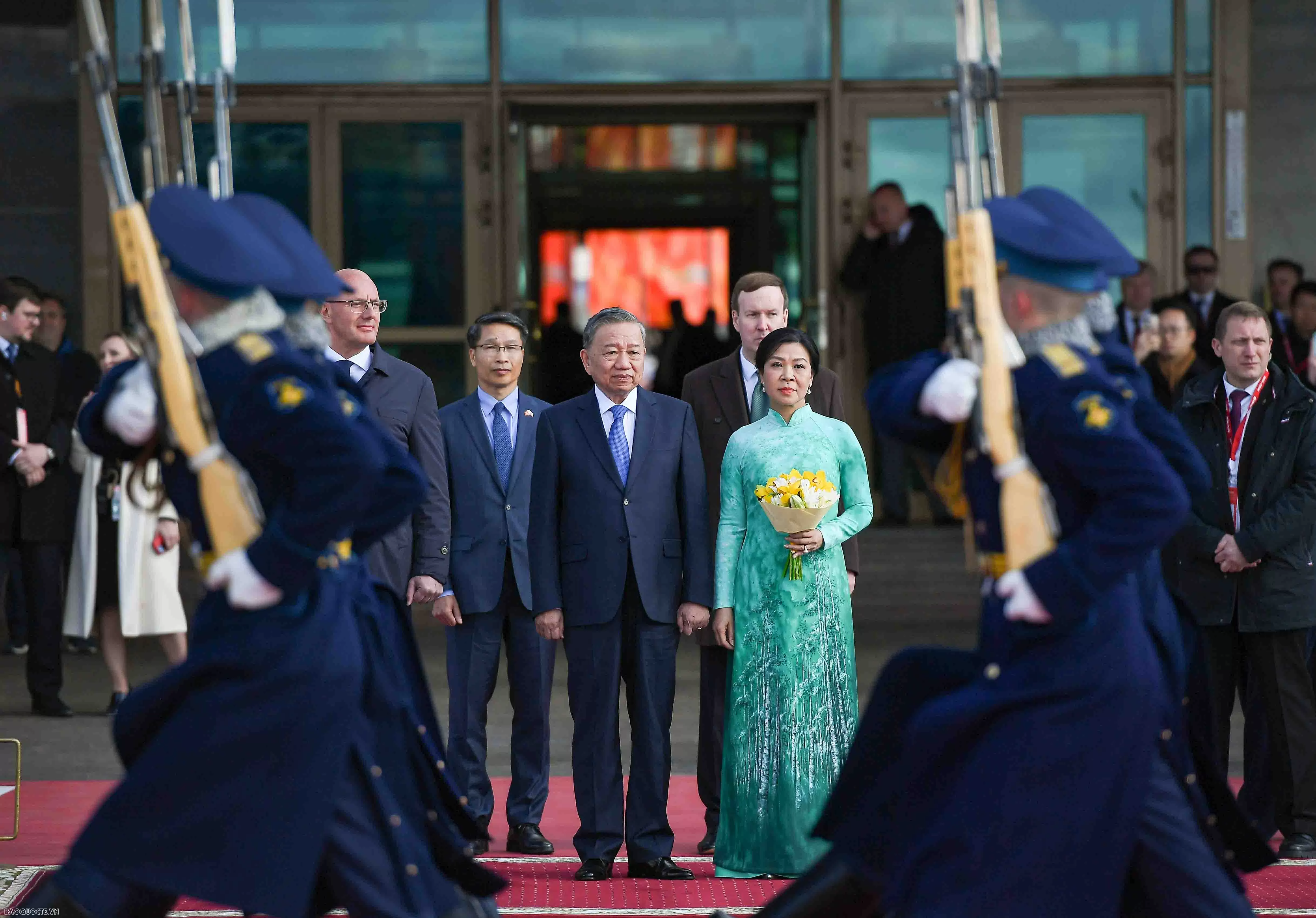 Lễ đón chính thức Tổng Bí thư Tô Lâm và Phu nhân tại Nga Lễ đón chính thức Tổng Bí thư Tô Lâm và Phu nhân tại Nga