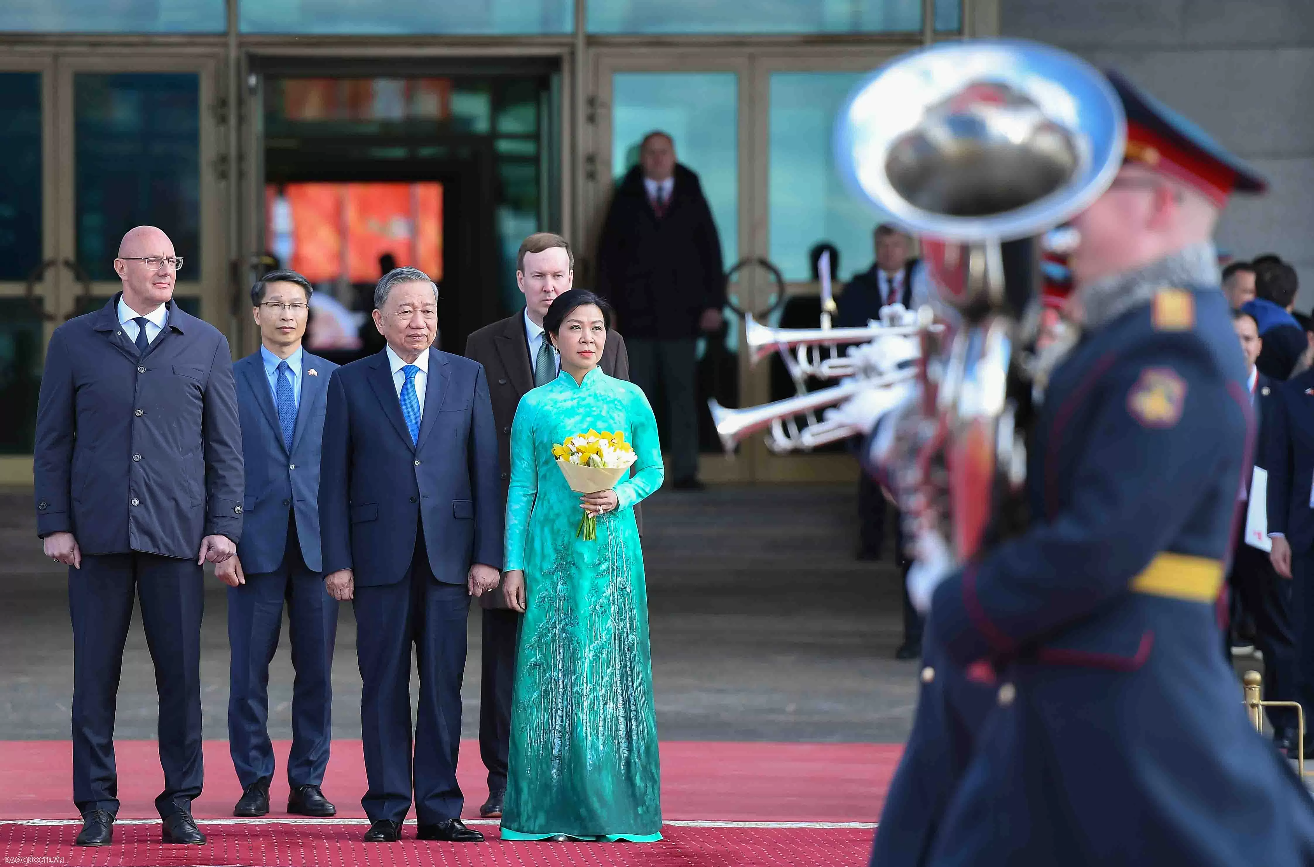 Lễ đón chính thức Tổng Bí thư Tô Lâm và Phu nhân tại Nga