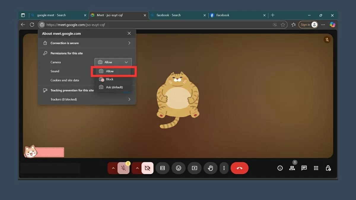 Chắc chắn rằng bạn đã chọn “Allow” Chắc chắn rằng bạn đã chọn “Allow”