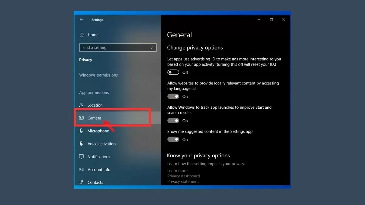 Kiểm tra quyền truy cập camera nhanh chóng Kiểm tra quyền truy cập camera nhanh chóng