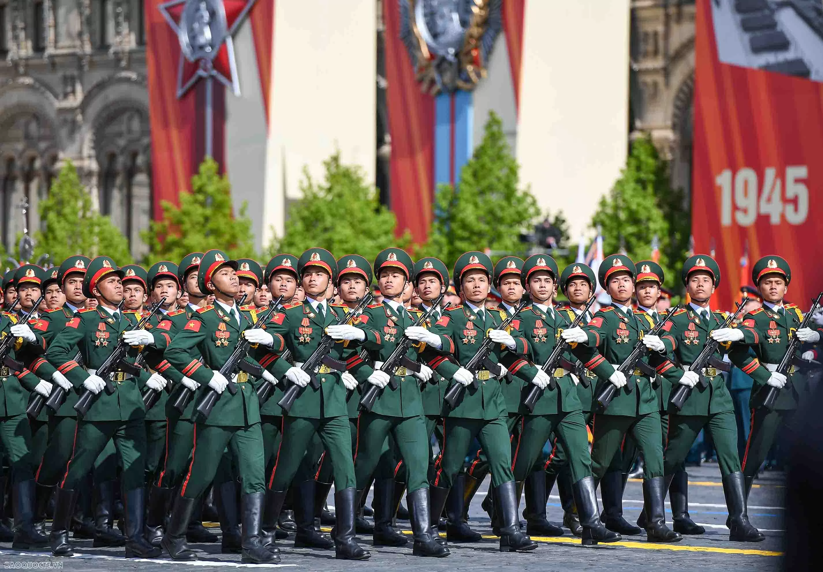 Đoàn Quân đội nhân dân Việt Nam tại Lễ duyệt binh ở Quảng trường Đỏ Đoàn Quân đội nhân dân Việt Nam tại Lễ duyệt binh ở Quảng trường Đỏ