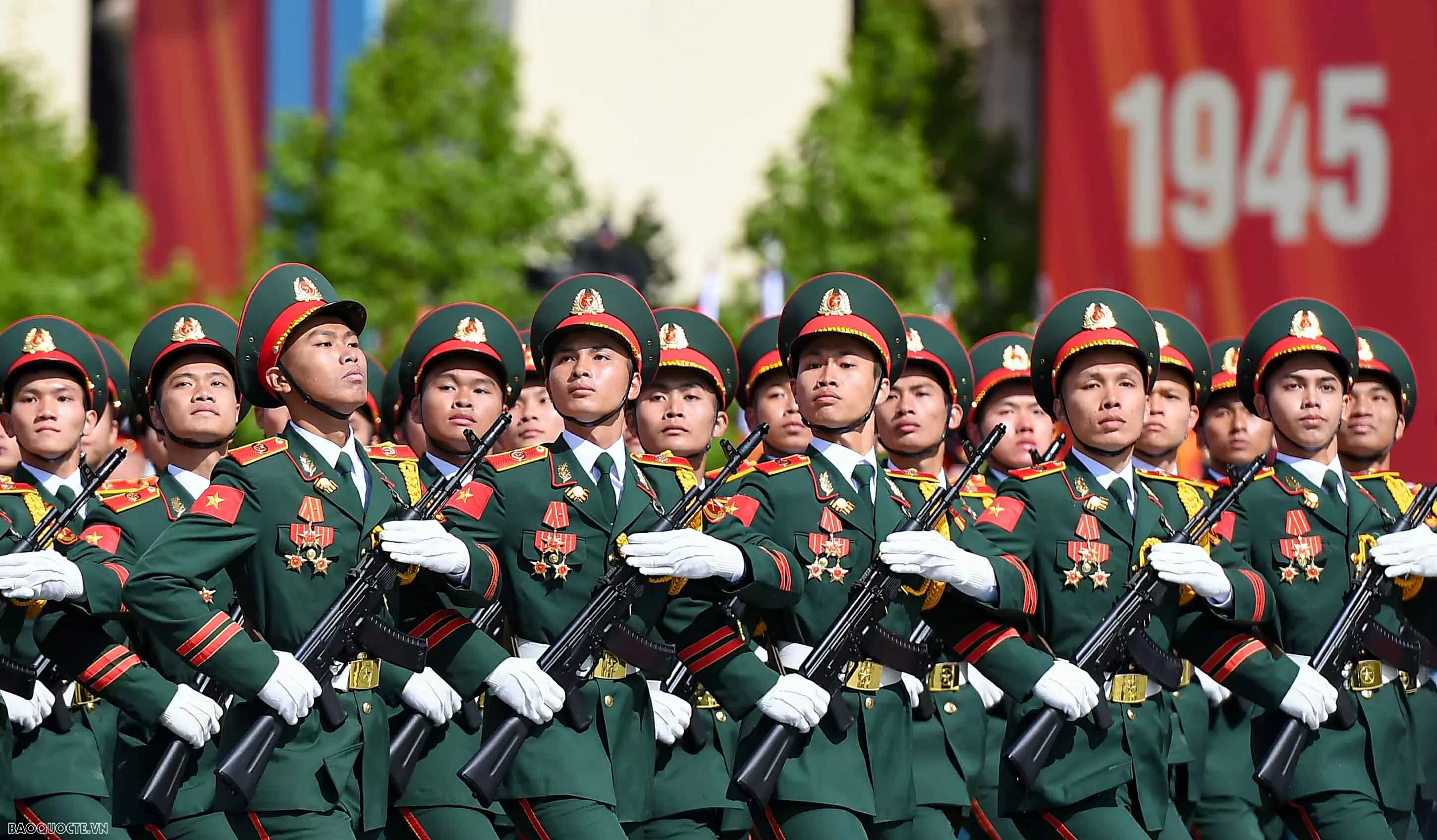 Đoàn Quân đội nhân dân Việt Nam tại Lễ duyệt binh ở Quảng trường Đỏ Đoàn Quân đội nhân dân Việt Nam tại Lễ duyệt binh ở Quảng trường Đỏ