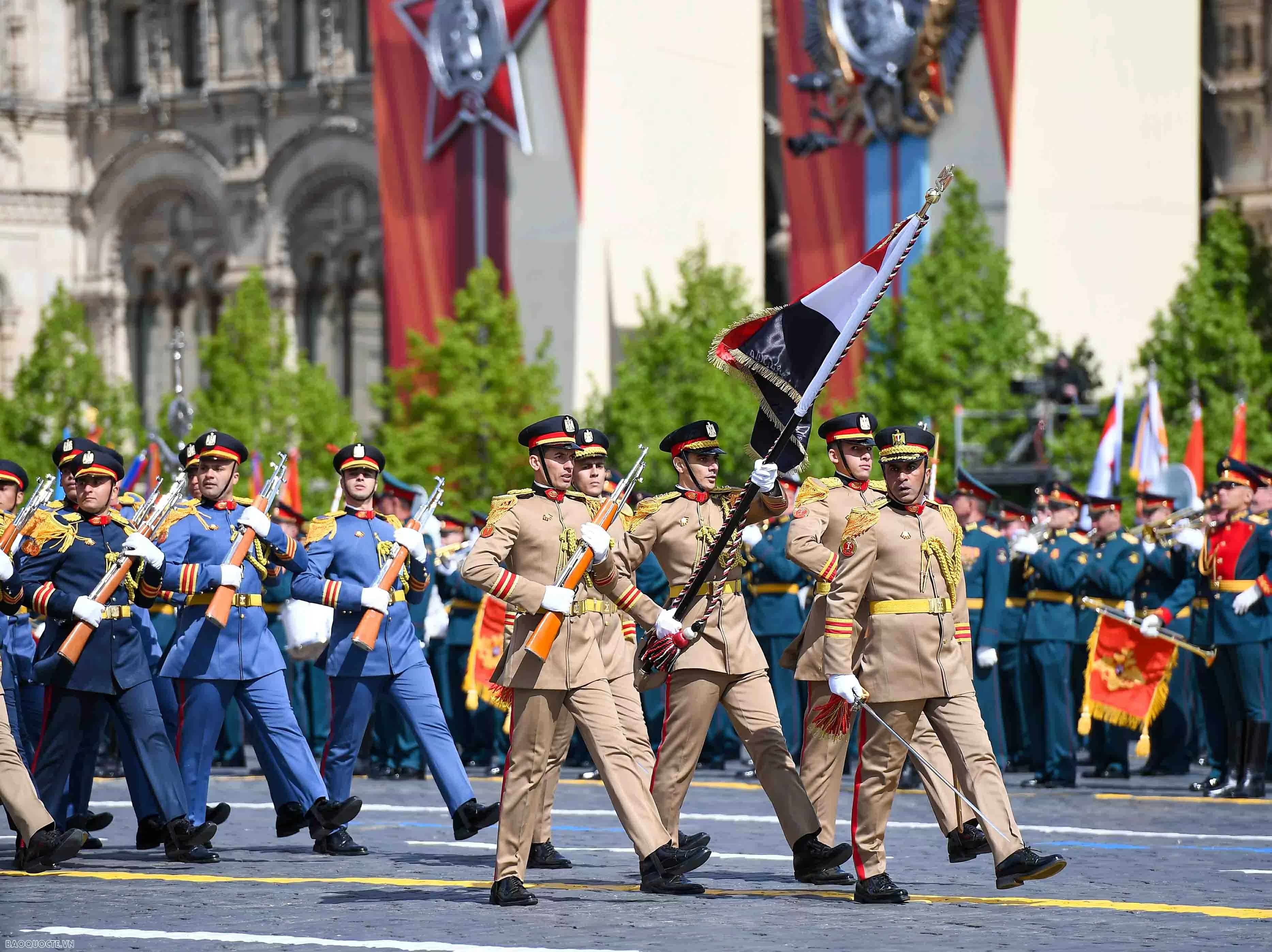 Hình ảnh 13 đoàn quân đội nước ngoài tại Lễ duyệt binh của Nga Hình ảnh 13 đoàn quân đội nước ngoài tại Lễ duyệt binh của Nga