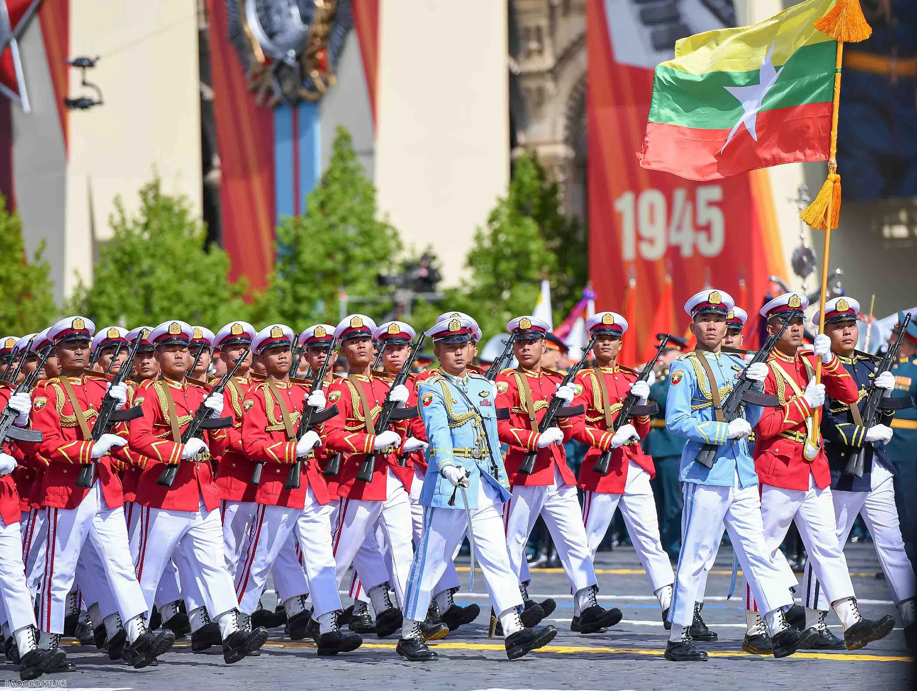 Hình ảnh 13 đoàn quân đội nước ngoài tại Lễ duyệt binh của Nga