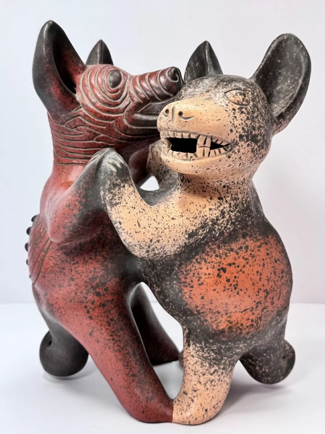 Most of the works in this exhibition were made of ceramics, which was one of the most widespread and diverse activities in ancient Mexico.