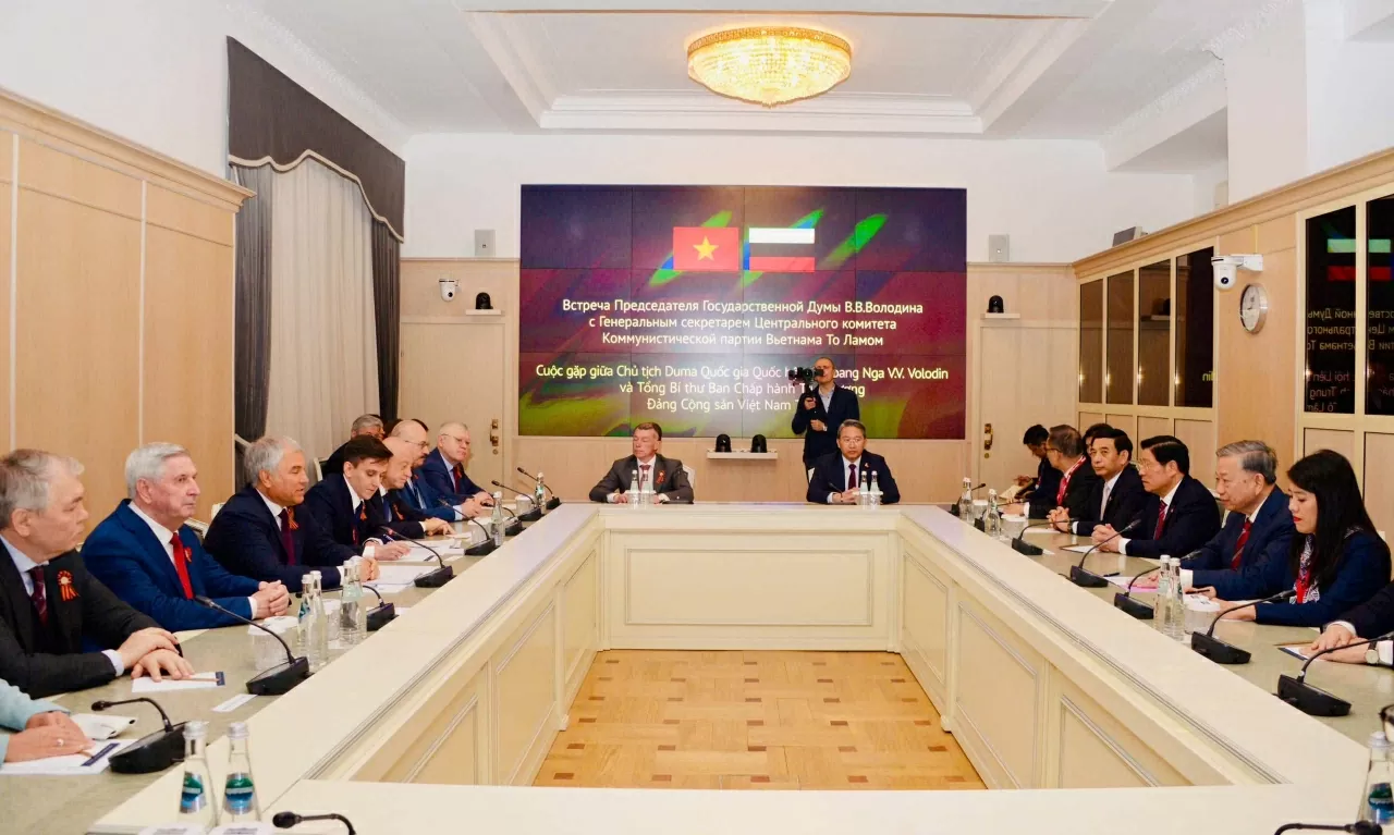 Tổng Bí thư Hội kiến Chủ tịch Duma Nga Tổng Bí thư Hội kiến Chủ tịch Duma Nga