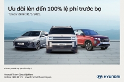 Hyundai Thành Công Việt Nam ưu đãi 100% lệ phí trước bạ trong tháng 5/2025