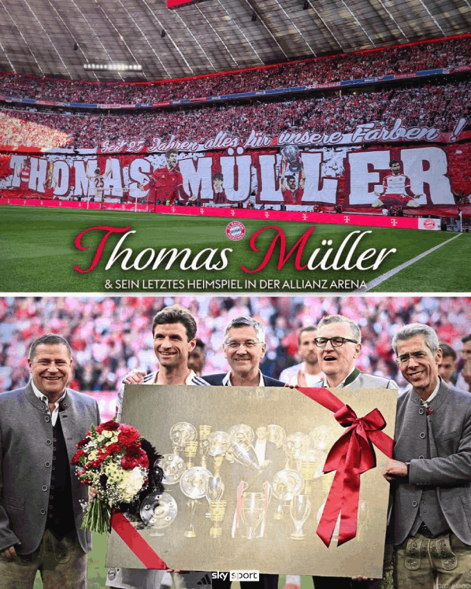 Lời chia tay của CĐV và BLĐ đội bóng dành cho Thomas Müller 
