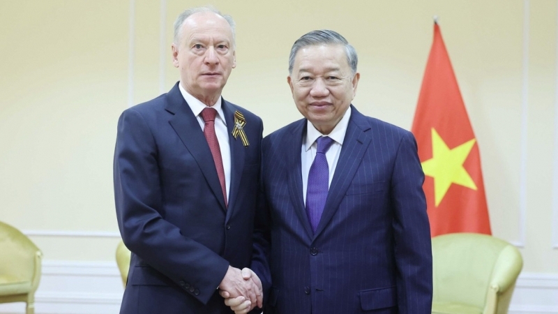 Tổng Bí thư Tô Lâm tiếp Chủ tịch Hội đồng Biển và một số doanh nghiệp tiêu biểu tại Liên bang Nga