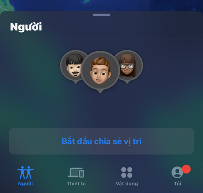 Location Sharing (Chia sẻ vị trí)