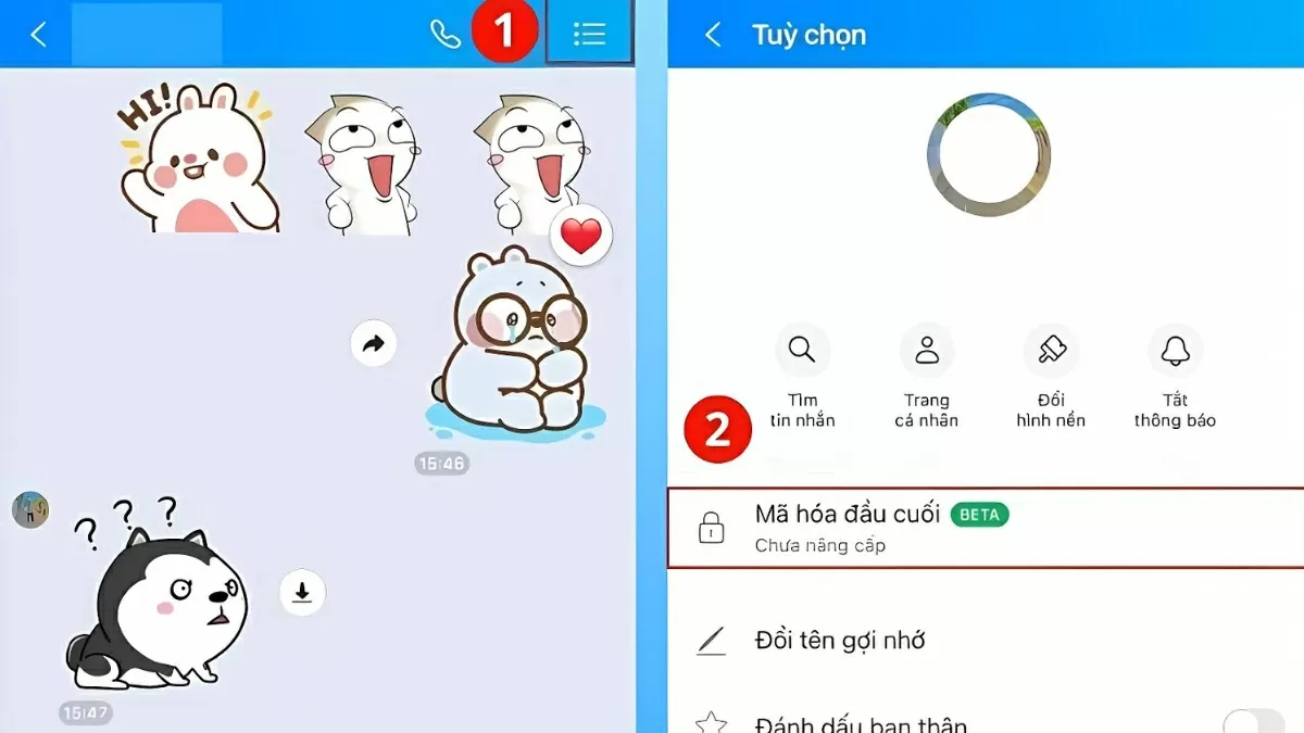 Nhấn vào biểu tượng ba dấu gạch ngang.