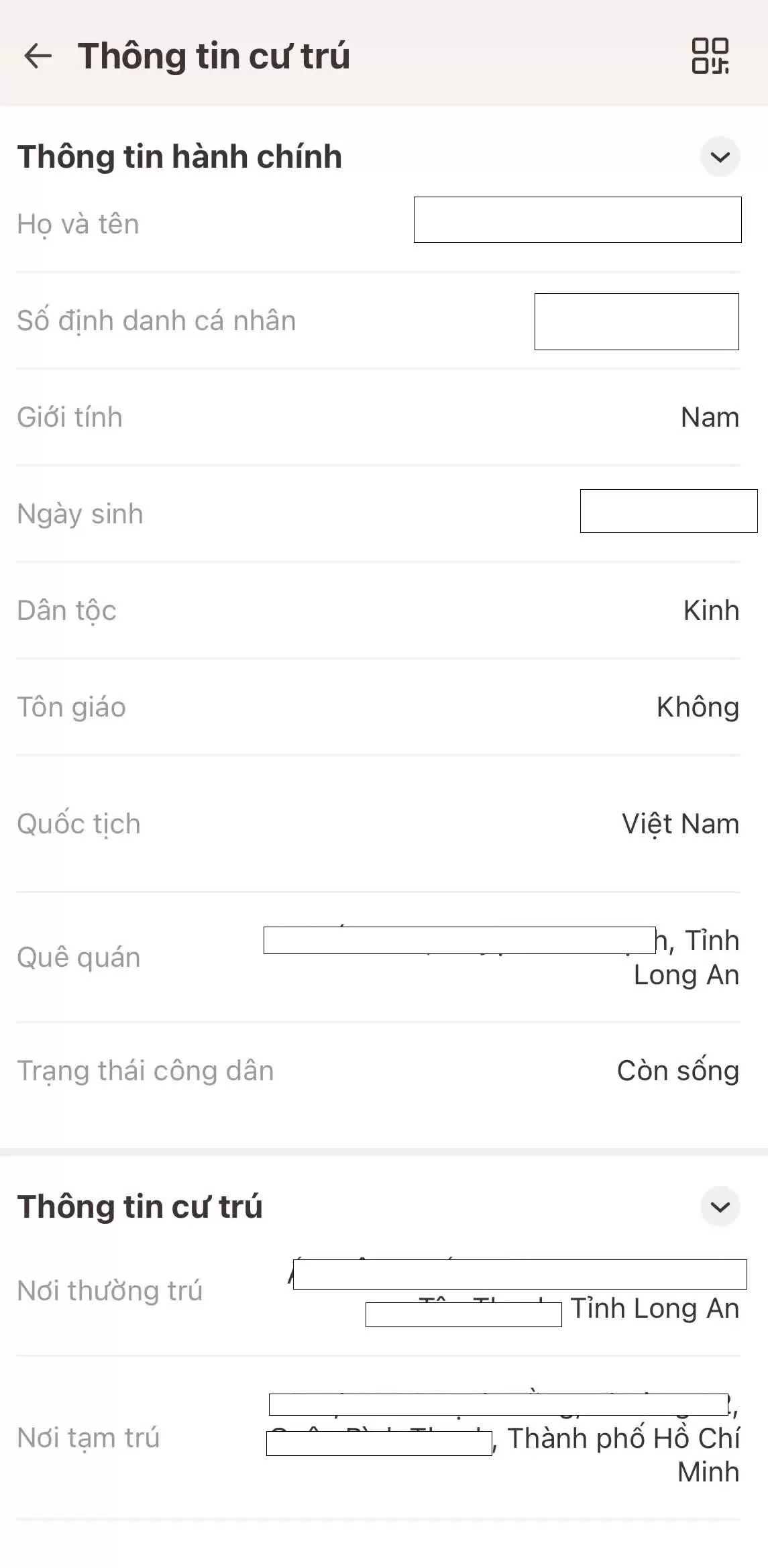 Hướng dẫn cách xem hộ khẩu điện tử trên VNeID mới nhất