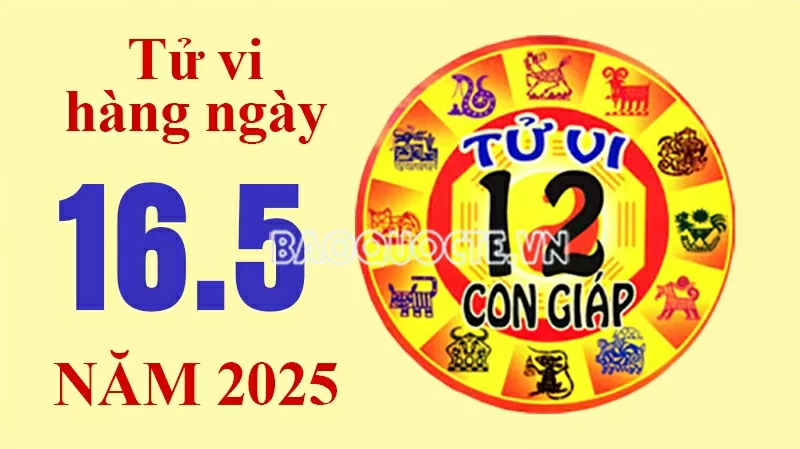 Tử vi hôm nay, xem tử vi 12 con giáp hôm nay ngày 16/5/2025: