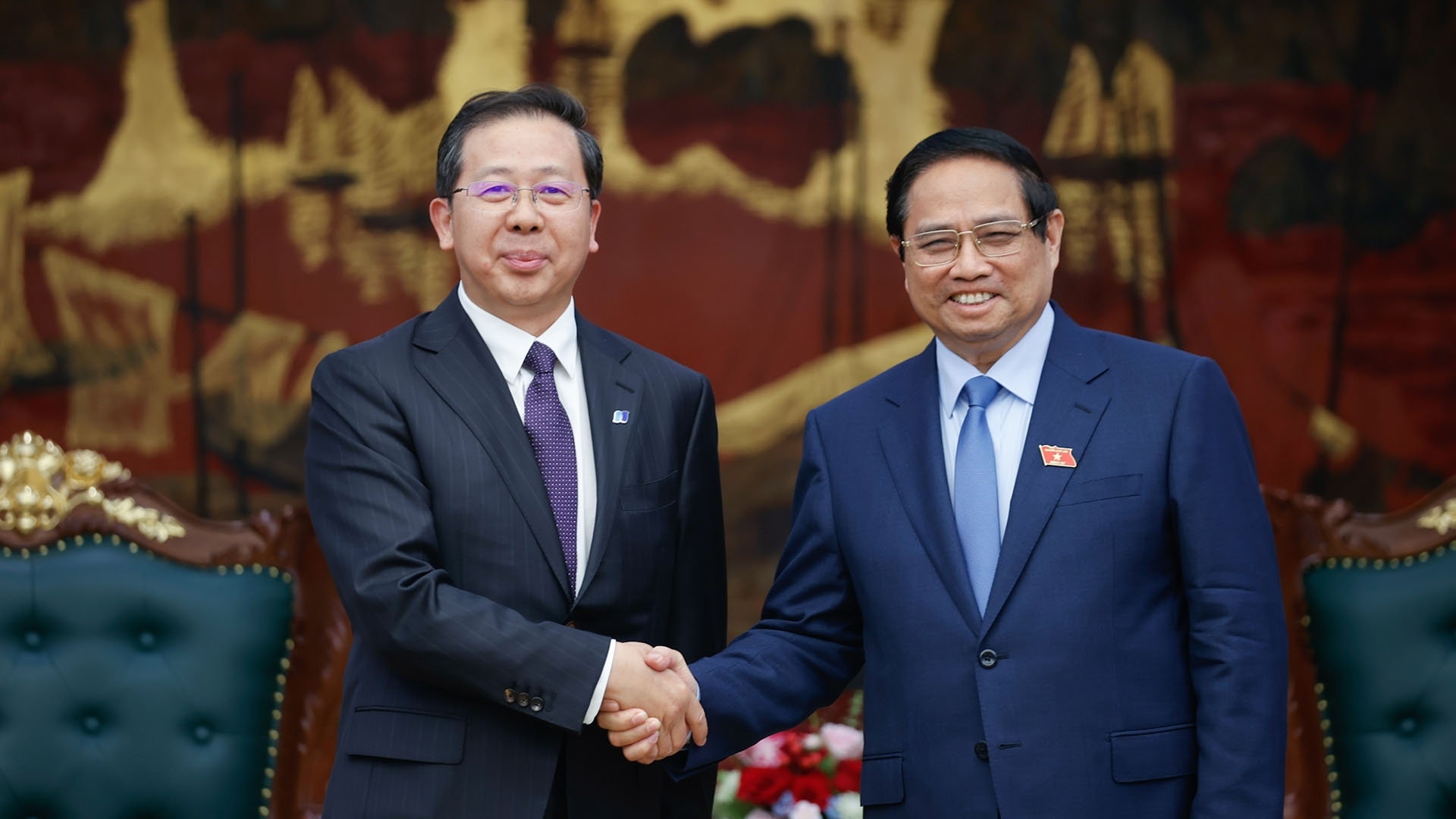 thu tuong pham minh chinh tiep chu tich tap doan hoa dien trung quoc