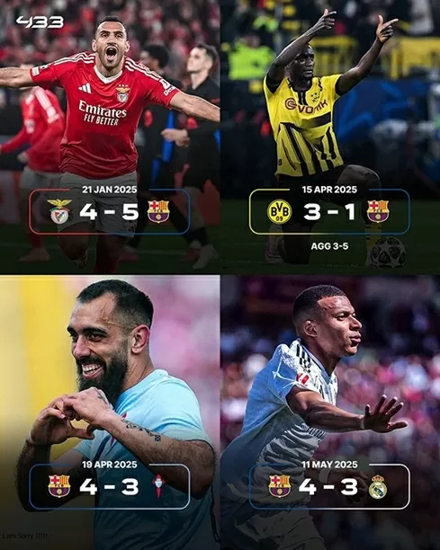 Nỗi buồn của 4 cầu thủ lập hat-trick vào lưới Barca Nỗi buồn của 4 cầu thủ lập hat-trick vào lưới Barca