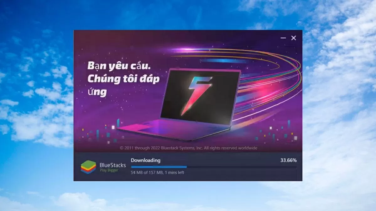 Truy cập trang web chính thức của BlueStacks.