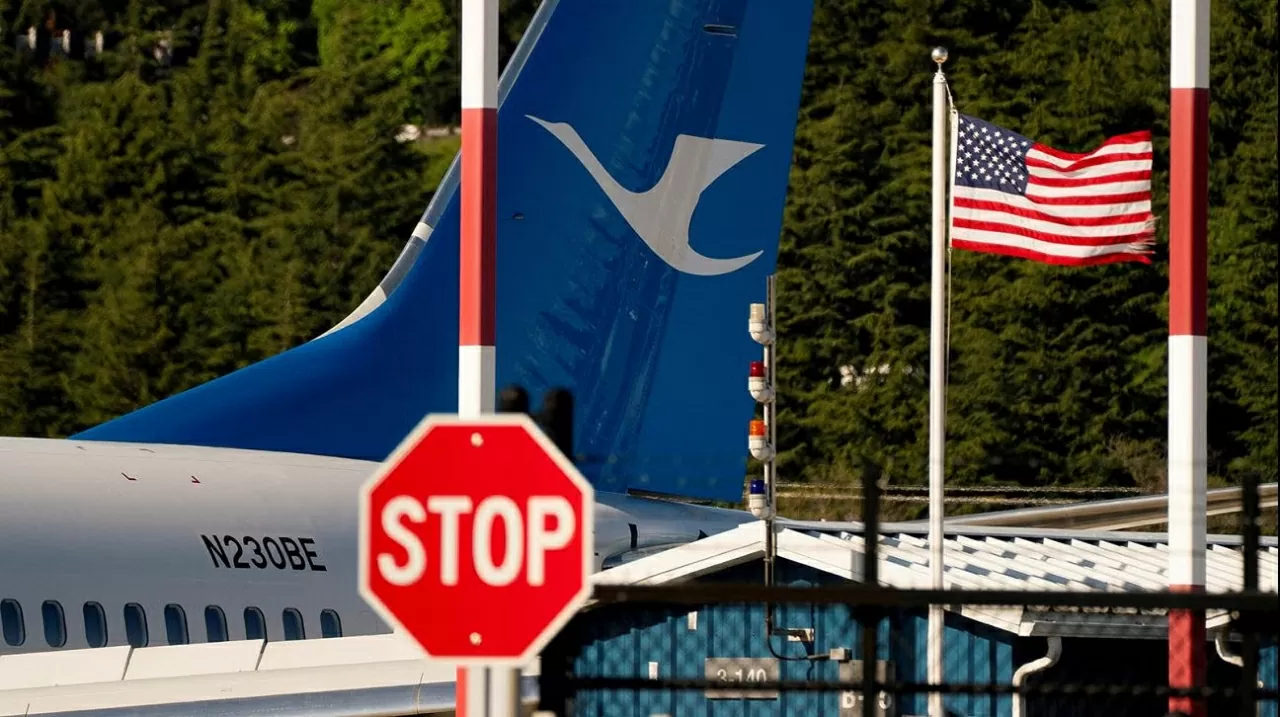 Máy bay Boeing 737 MAX 8 đáng lẽ bàn giao cho một hãng hàng không Trung Quốc đã quay về Mỹ hôm 19/4 trong bối cảnh căng thẳng thuế quan. (Nguồn: Reuters)