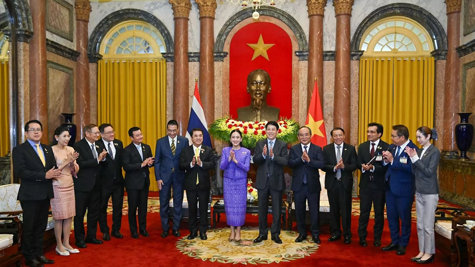 Chủ tịch nước Lương Cường tiếp Thủ tướng Thái Lan Paetongtarn Shinawatra