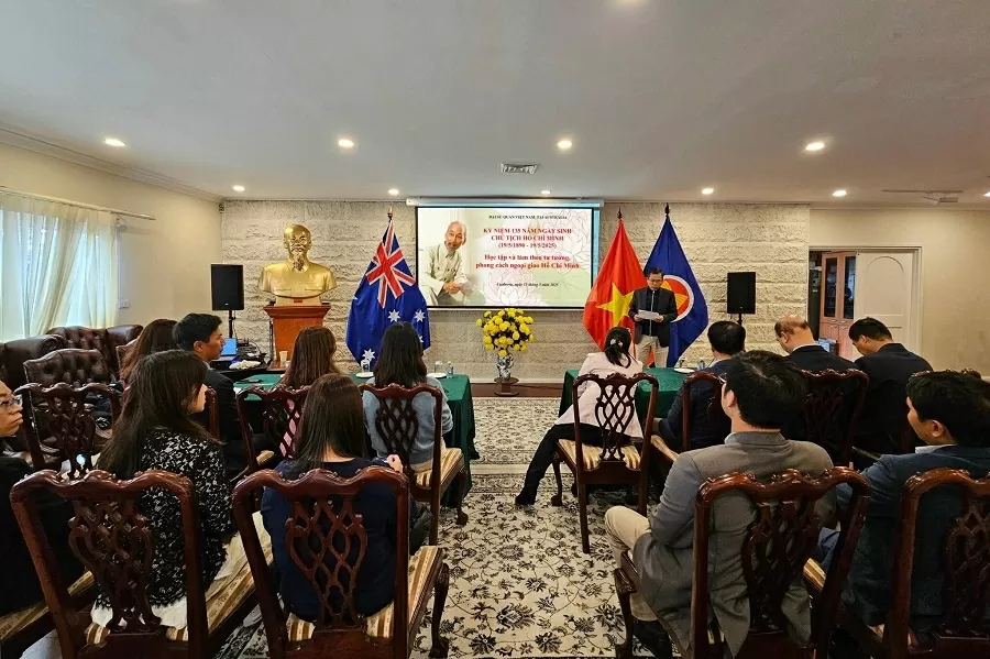 Đại sứ quán Việt Nam tại Australia kỷ niệm 135 năm ngày sinh Chủ tịch Hồ Chí Minh