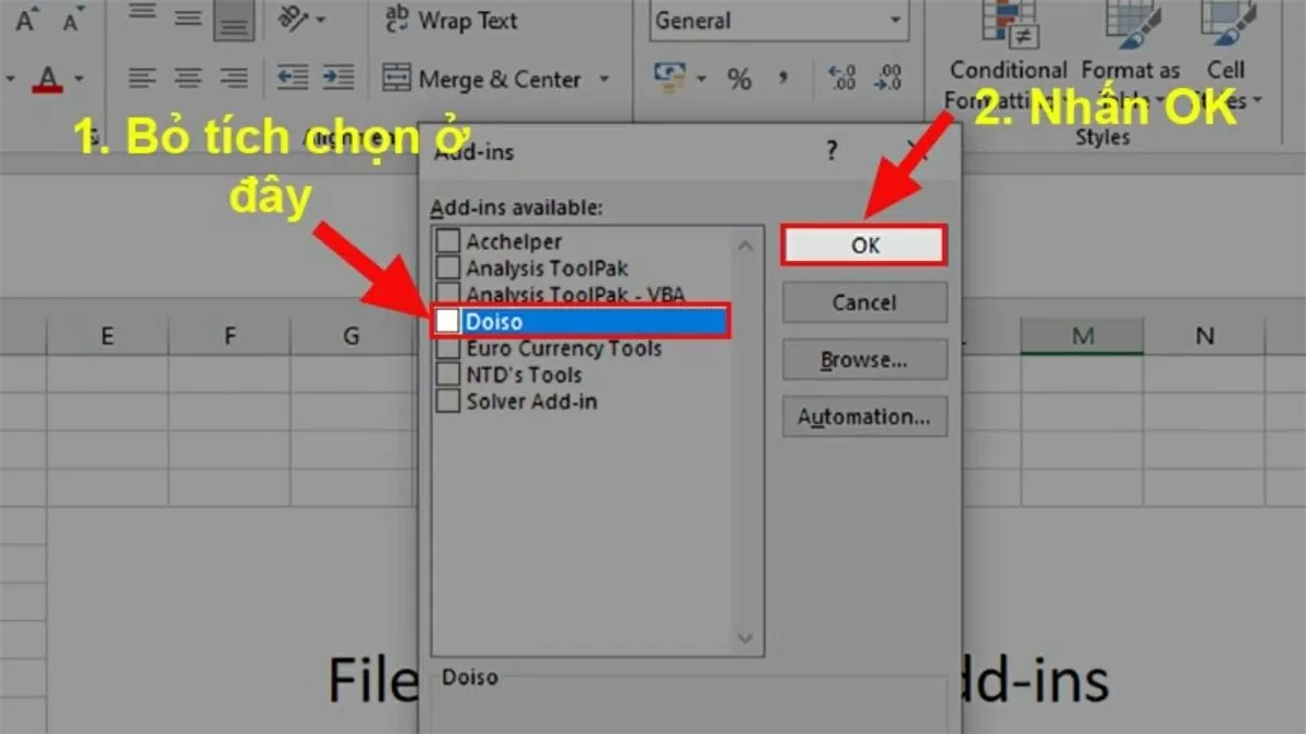 Nhấn OK để hoàn tất.