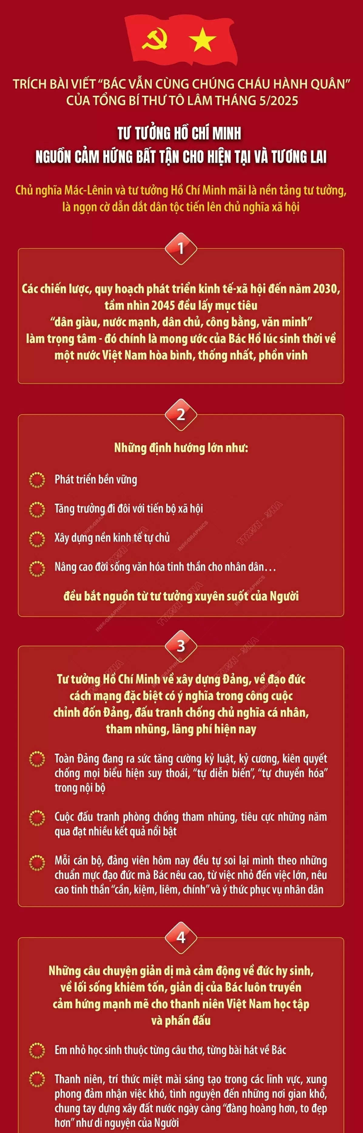 Tổng Bí thư Tô Lâm: Tư tưởng Hồ Chí Minh là nguồn cảm hứng bất tận cho hiện tại và tương lai Tổng Bí thư Tô Lâm: Tư tưởng Hồ Chí Minh là nguồn cảm hứng bất tận cho hiện tại và tương lai