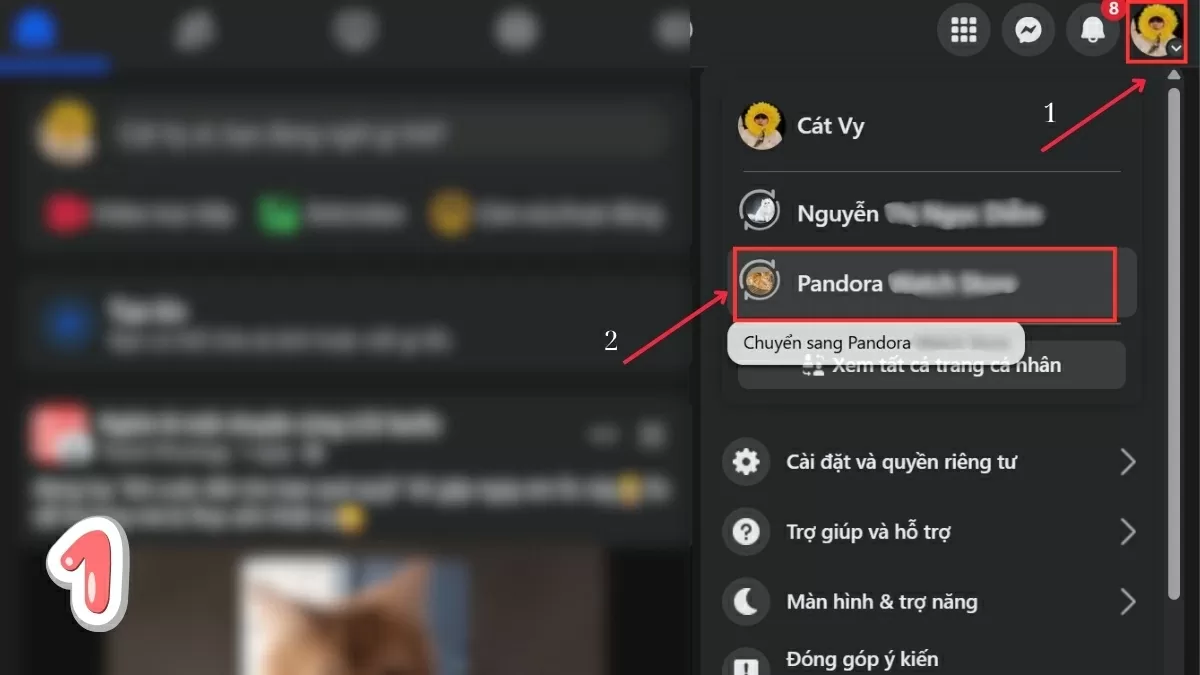Truy cập Facebook.