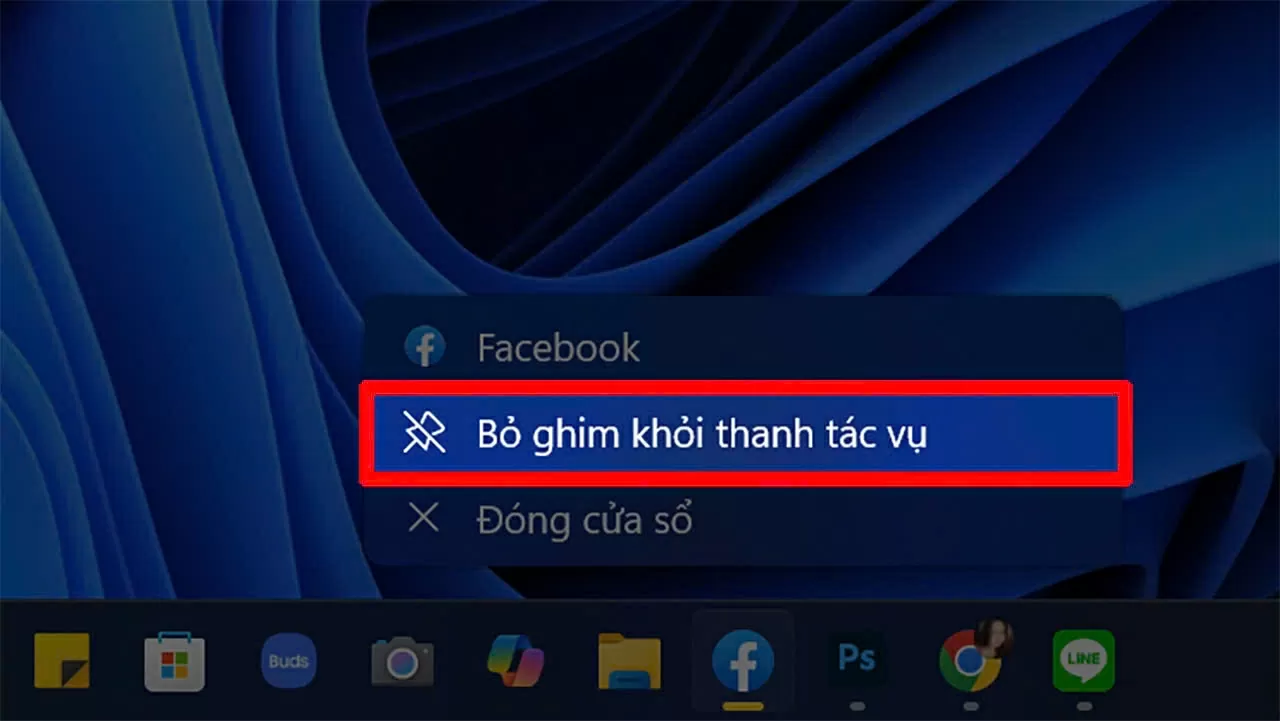 Cách gỡ ứng dụng đã ghim khỏi thanh Taskbar Windows 11. Cách gỡ ứng dụng đã ghim khỏi thanh Taskbar Windows 11.